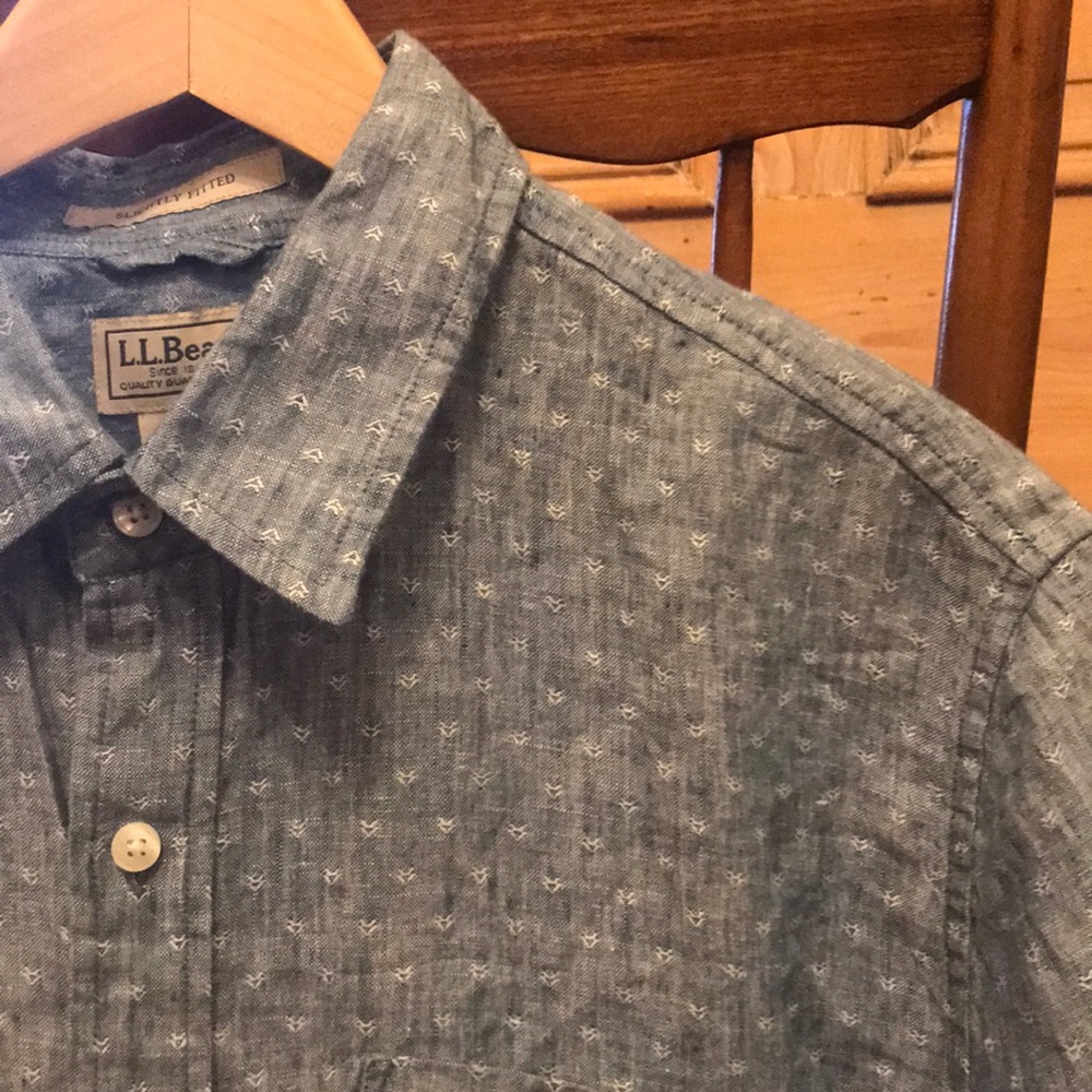 LL Bean 100% linen shirt